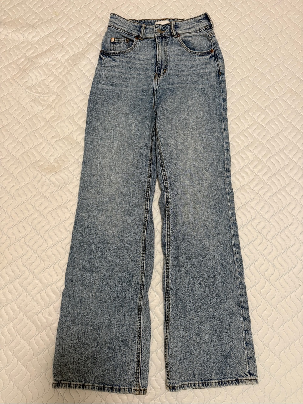 H&M High Waisted Straight Leg Size 6